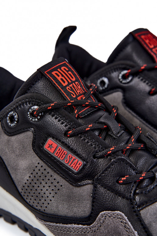 Vyriški Klasikinio modelio sportiniai bateliai Memory Foam Big Star KK174271 pilkos spalvos Vyriški Klasikinio modelio sportiniai bateliai Memory Foam Big Star KK174271 pilkos spalvos