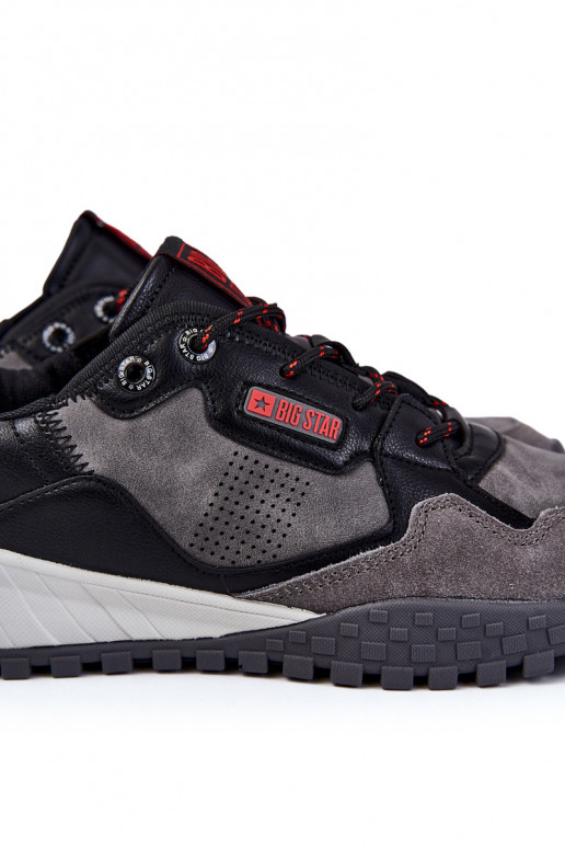 Vyriški Klasikinio modelio sportiniai bateliai Memory Foam Big Star KK174271 pilkos spalvos Vyriški Klasikinio modelio sportiniai bateliai Memory Foam Big Star KK174271 pilkos spalvos