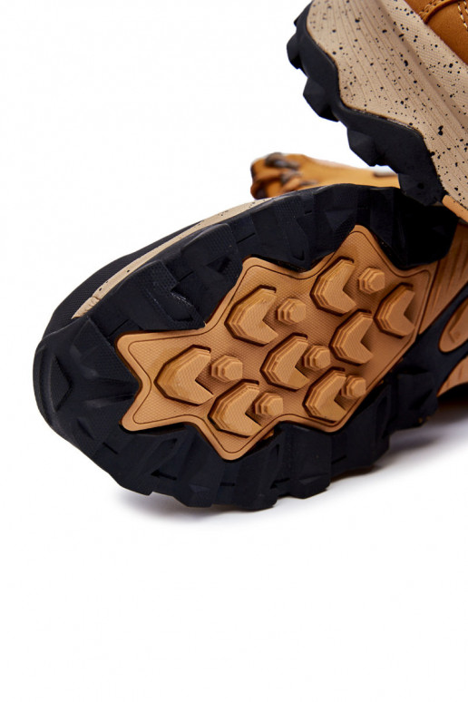 Vyriški žygio batai pašiltinti Cross Jeans KK1R4020C rudos spalvos Vyriški žygio batai pašiltinti Cross Jeans KK1R4020C rudos spalvos