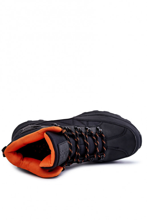 Vyriški žygio batai pašiltinti Cross Jeans KK1R4018C juodos spalvos