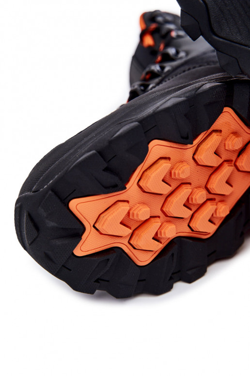 Vyriški žygio batai pašiltinti Cross Jeans KK1R4018C juodos spalvos