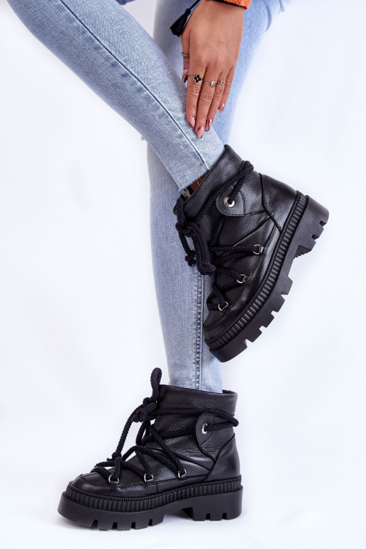 Moteriškas Tai turidingi Aulinukai sniego batai juodos spalvos Kallen Moteriškas Tai turidingi Aulinukai sniego batai juodos spalvos Kallen