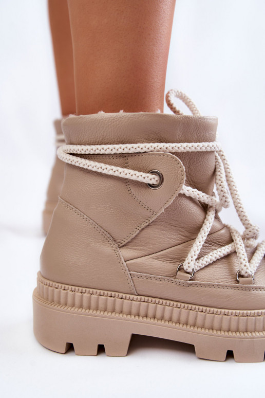 Moteriškas Tai turidingi Aulinukai sniego batai smėlio spalvos Kallen Moteriškas Tai turidingi Aulinukai sniego batai smėlio spalvos Kallen