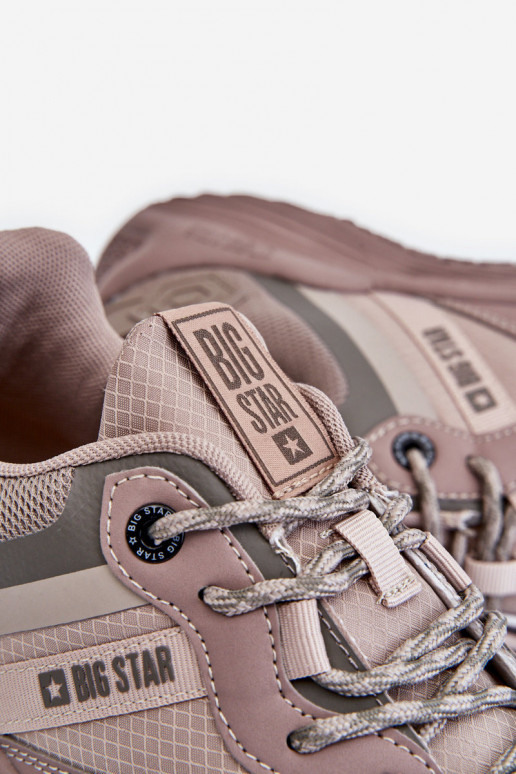 Vyriški  Sneakers modelio batai Memory Foam System Big Star LL174151 smėlio spalvos Vyriški  Sneakers modelio batai Memory Foam System Big Star LL174151 smėlio spalvos