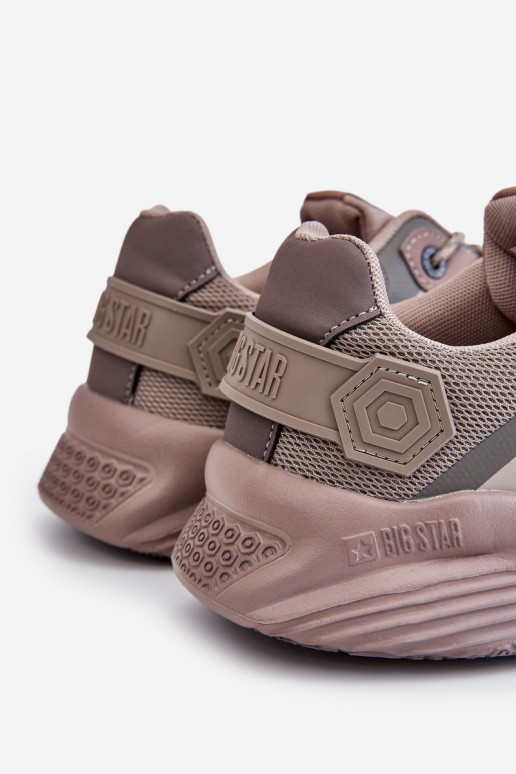 Vyriški  Sneakers modelio batai Memory Foam System Big Star LL174151 smėlio spalvos Vyriški  Sneakers modelio batai Memory Foam System Big Star LL174151 smėlio spalvos