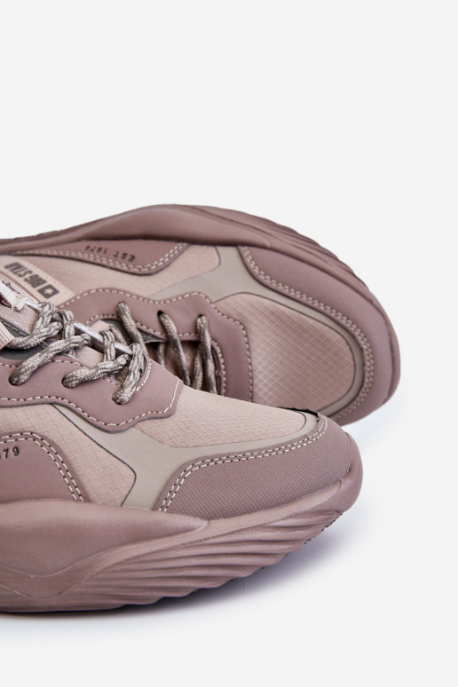 Vyriški  Sneakers modelio batai Memory Foam System Big Star LL174151 smėlio spalvos Vyriški  Sneakers modelio batai Memory Foam System Big Star LL174151 smėlio spalvos