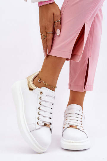 Moteriškas sportiniai bateliai GOE LL2N4011 Baltos-aukso spalvos 2