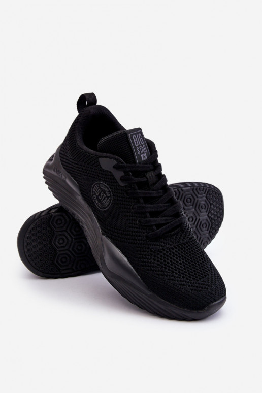 Vyriški Sneakers modelio batai Memory Foam Big Star LL174248 juodos spalvos Vyriški Sneakers modelio batai Memory Foam Big Star LL174248 juodos spalvos