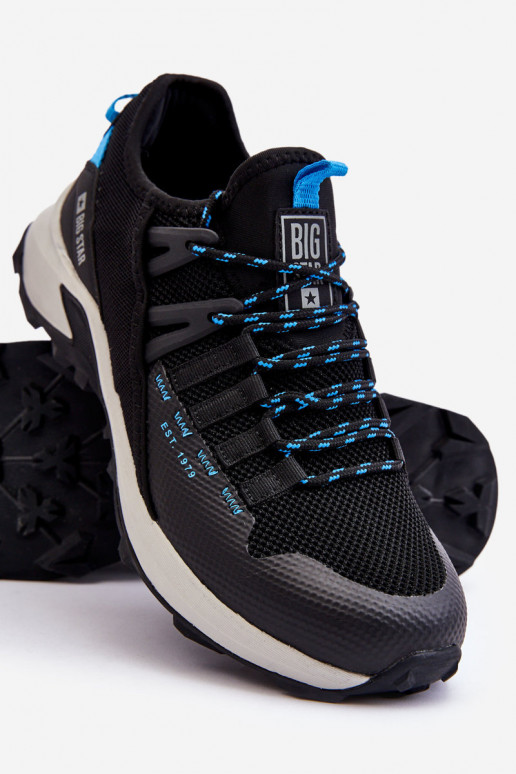 Vyriški sportiniai bateliai Memory Foam System Big Star LL174130 juodos spalvos Vyriški sportiniai bateliai Memory Foam System Big Star LL174130 juodos spalvos