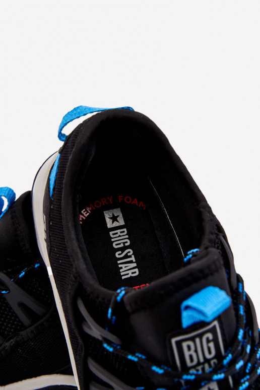 Vyriški sportiniai bateliai Memory Foam System Big Star LL174130 juodos spalvos Vyriški sportiniai bateliai Memory Foam System Big Star LL174130 juodos spalvos
