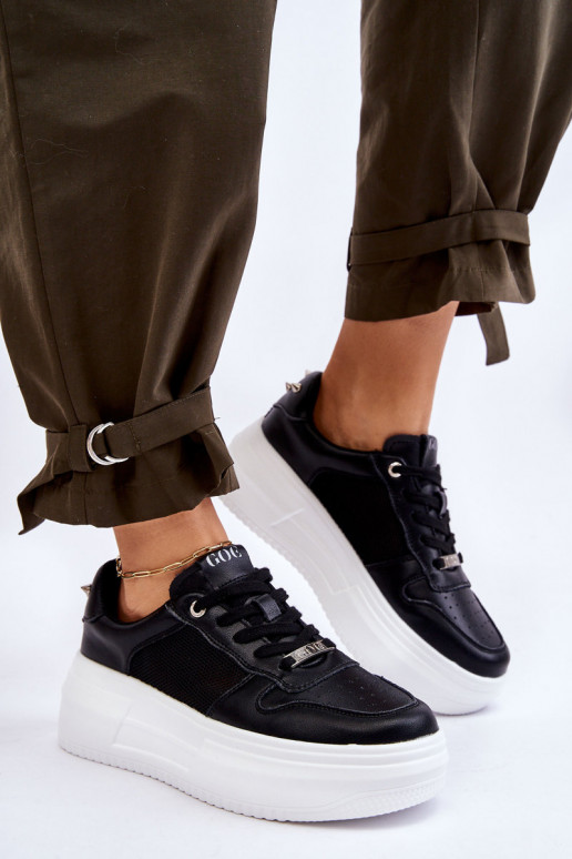 Moteriškas Klasikinio modelio sportiniai bateliai GOE LL2N4061 juodos spalvos Moteriškas Klasikinio modelio sportiniai bateliai GOE LL2N4061 juodos spalvos