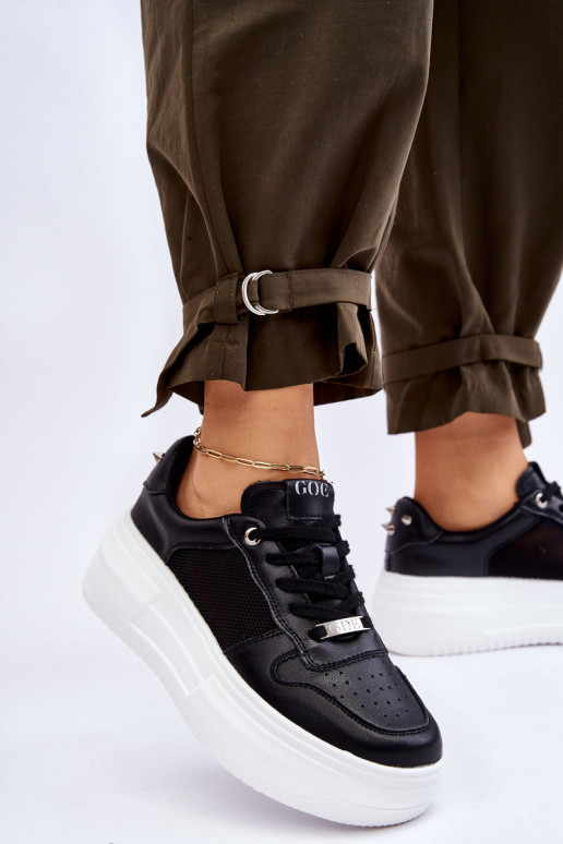 Moteriškas Klasikinio modelio sportiniai bateliai GOE LL2N4061 juodos spalvos Moteriškas Klasikinio modelio sportiniai bateliai GOE LL2N4061 juodos spalvos