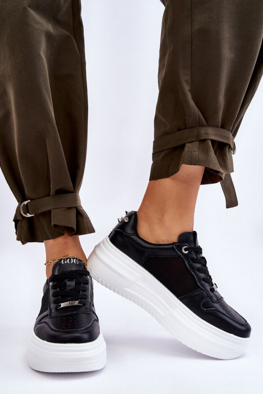 Moteriškas Klasikinio modelio sportiniai bateliai GOE LL2N4061 juodos spalvos Moteriškas Klasikinio modelio sportiniai bateliai GOE LL2N4061 juodos spalvos