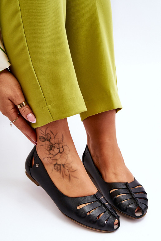 Patogios natūralios odos balerinos Moteriškas juodos spalvos Lemar Luka Patogios natūralios odos balerinos Moteriškas juodos spalvos Lemar Luka