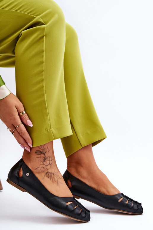 Patogios natūralios odos balerinos Moteriškas juodos spalvos Lemar Luka Patogios natūralios odos balerinos Moteriškas juodos spalvos Lemar Luka