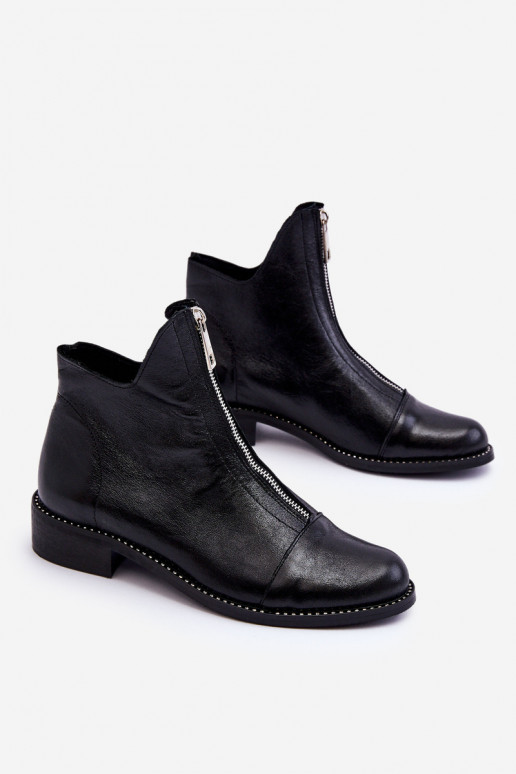 Oda Aulinukai su užtrauktukais Nicole 2785/037 juodos spalvos