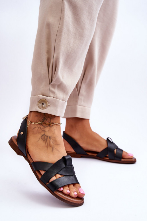 Zazoo 40185 Patogus Oda Įsispiriamos juodos spalvos Zazoo 40185 Patogus Oda Įsispiriamos juodos spalvos