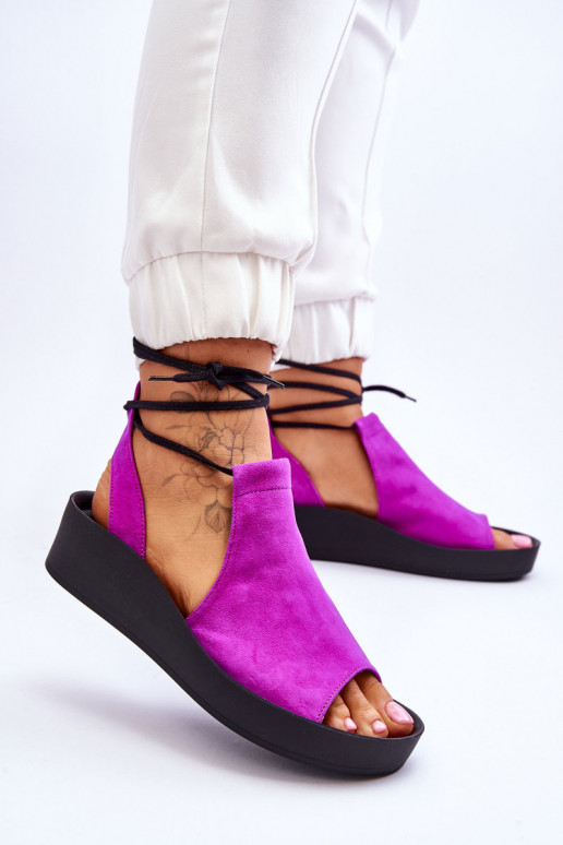 Zazoo 2743 Zomšinės platforminės basutės rožinės spalvos Zazoo 2743 Zomšinės platforminės basutės rožinės spalvos