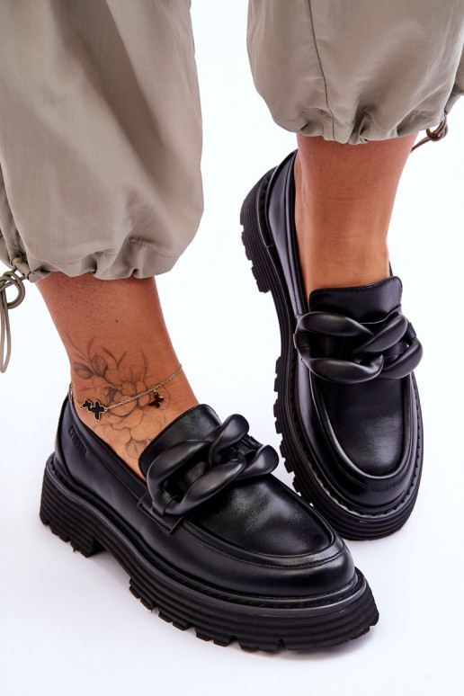 Oda Mokasinai batai Big Star LL274580 juodos spalvos