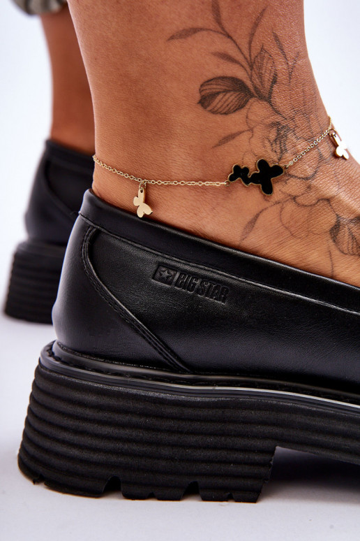 Oda Mokasinai batai Big Star LL274580 juodos spalvos