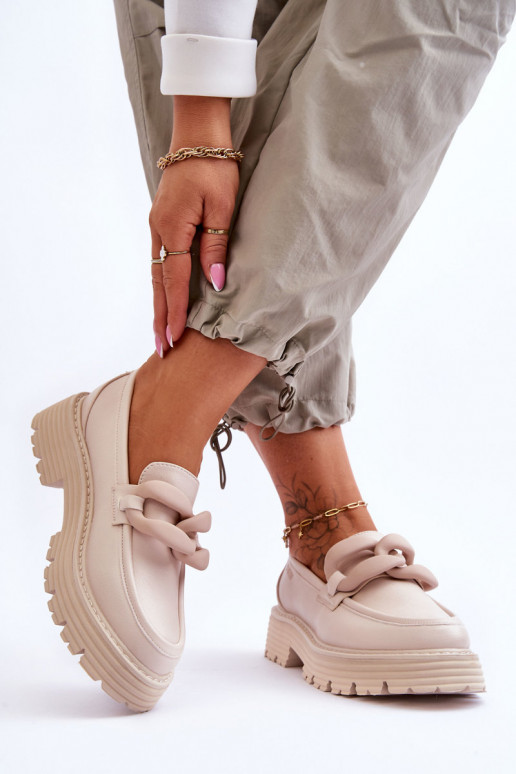 Oda Mokasinai batai Big Star LL274581 smėlio spalvos