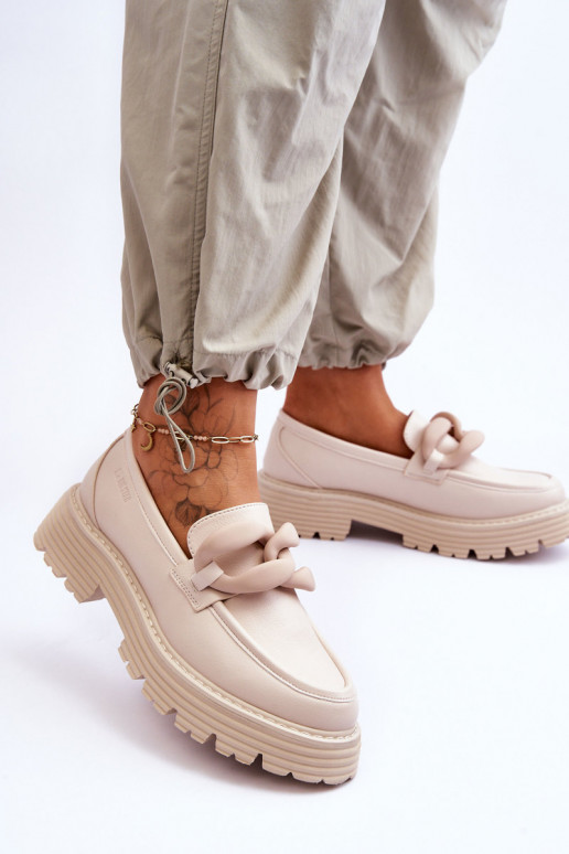 Oda Mokasinai batai Big Star LL274581 smėlio spalvos