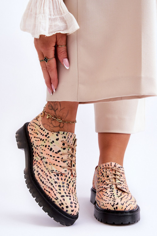 Moteriškas Oda batai Oxsford modelio Tai turiciejka 04087-18 OranžinėoĮo-juodos spalvos Moteriškas Oda batai Oxsford modelio Tai turiciejka 04087-18 OranžinėoĮo-juodos spalvos