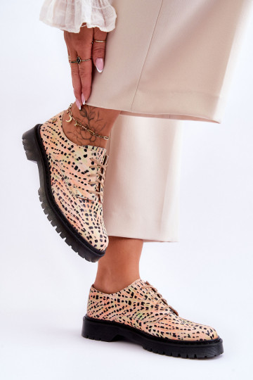 Moteriškas Oda batai Oxsford modelio Tai turiciejka 04087-18 OranžinėoĮo-juodos spalvos 2