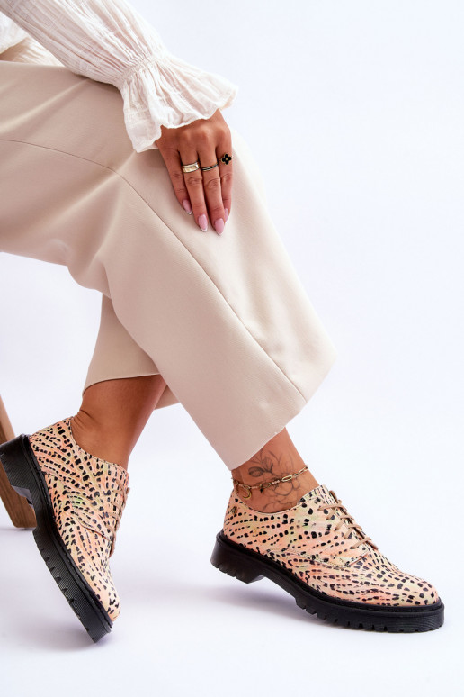 Moteriškas Oda batai Oxsford modelio Tai turiciejka 04087-18 OranžinėoĮo-juodos spalvos Moteriškas Oda batai Oxsford modelio Tai turiciejka 04087-18 OranžinėoĮo-juodos spalvos