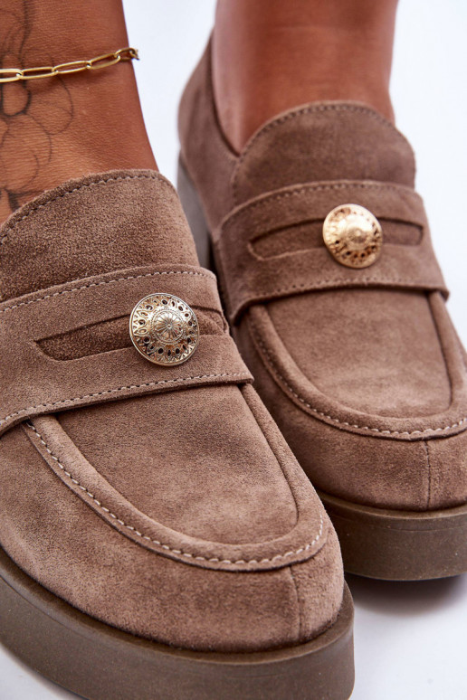 iš zomšos batai Moteriškas su kulniukais smėlio spalvos Lemar Dunadia