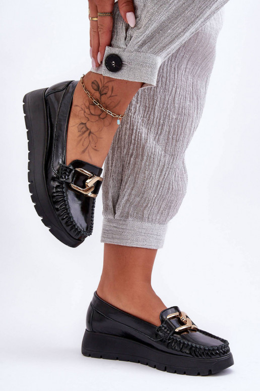 Oda Mokasinai su platforma su ornamentais juodos spalvos Lemar Desmond Oda Mokasinai su platforma su ornamentais juodos spalvos Lemar Desmond