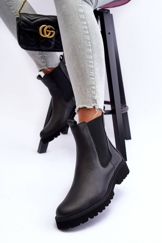 Oda stilingi aulinukai juodos spalvos Nicole 2672