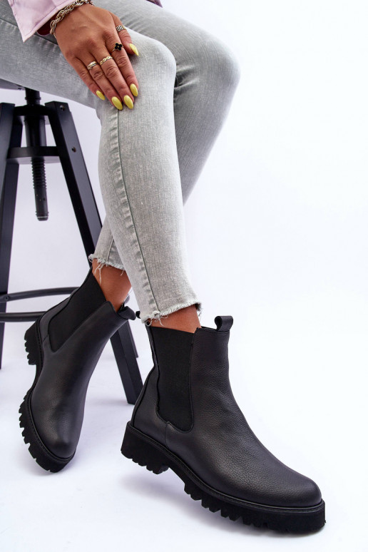 Oda stilingi aulinukai juodos spalvos Nicole 2672