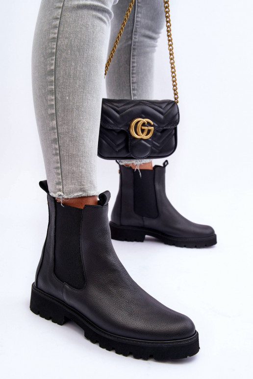 Oda stilingi aulinukai juodos spalvos Nicole 2672