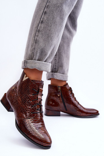 Moteriški aulinukai Tai turiciejka 5743C-02 rudos spalvos