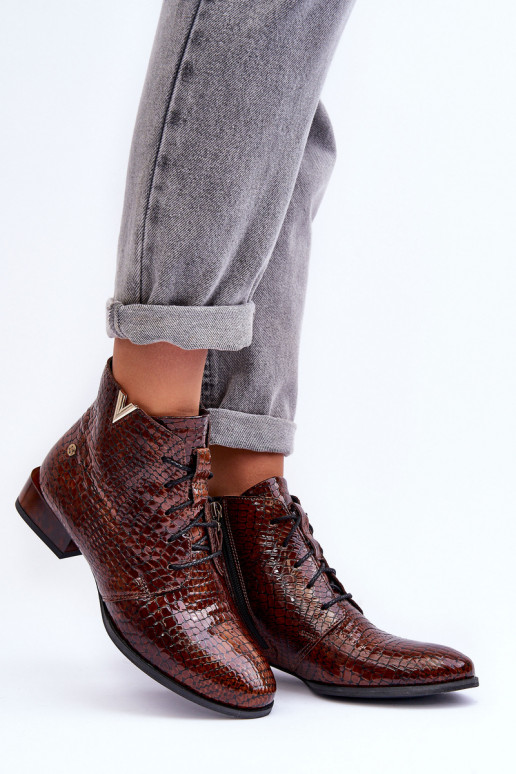 Moteriški aulinukai Tai turiciejka 5743C-02 rudos spalvos Moteriški aulinukai Tai turiciejka 5743C-02 rudos spalvos