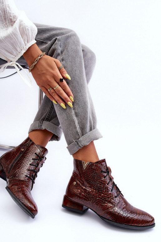 Moteriški aulinukai Tai turiciejka 5743C-02 rudos spalvos Moteriški aulinukai Tai turiciejka 5743C-02 rudos spalvos