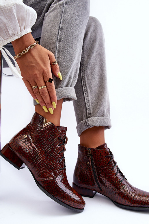 Moteriški aulinukai Tai turiciejka 5743C-02 rudos spalvos Moteriški aulinukai Tai turiciejka 5743C-02 rudos spalvos