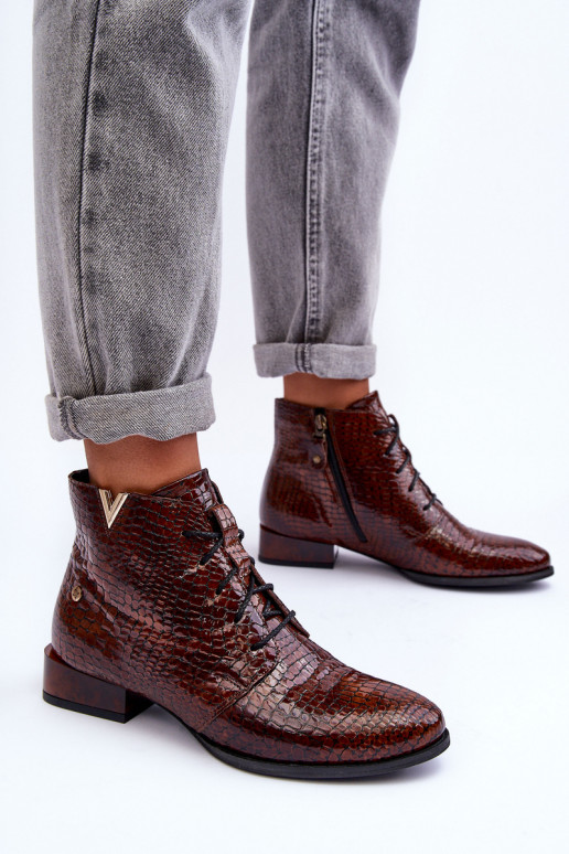 Moteriški aulinukai Tai turiciejka 5743C-02 rudos spalvos Moteriški aulinukai Tai turiciejka 5743C-02 rudos spalvos