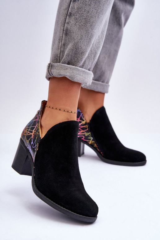 Moteriški aulinukai su kulniukais Tai turiciejka 04492-99 juodos spalvos Moteriški aulinukai su kulniukais Tai turiciejka 04492-99 juodos spalvos