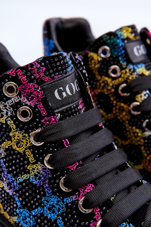 sportiniai bateliai su platforma Kalnų krištolas GOE MM2N4009 juodos spalvos sportiniai bateliai su platforma Kalnų krištolas GOE MM2N4009 juodos spalvos