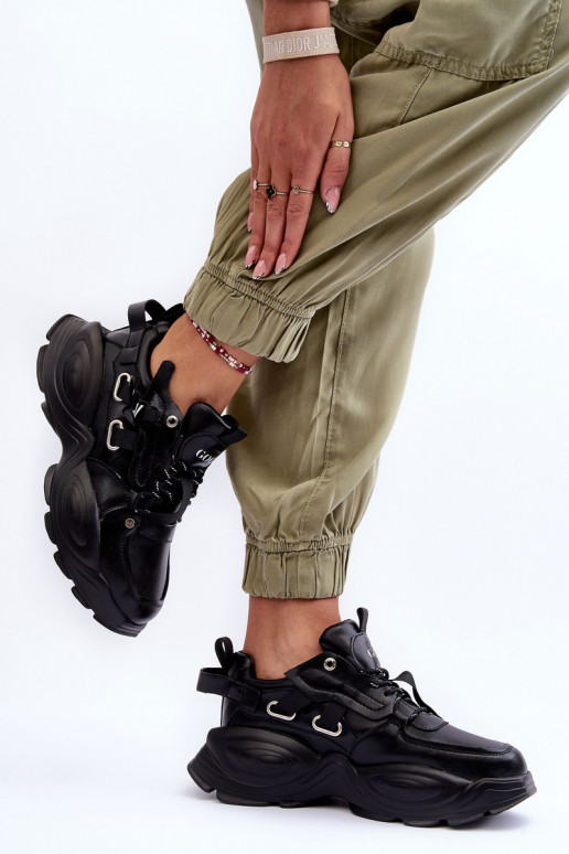 sportiniai bateliai Sneakers modelio batai GOE MM2N4014 juodos spalvos