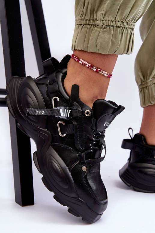 sportiniai bateliai Sneakers modelio batai GOE MM2N4014 juodos spalvos