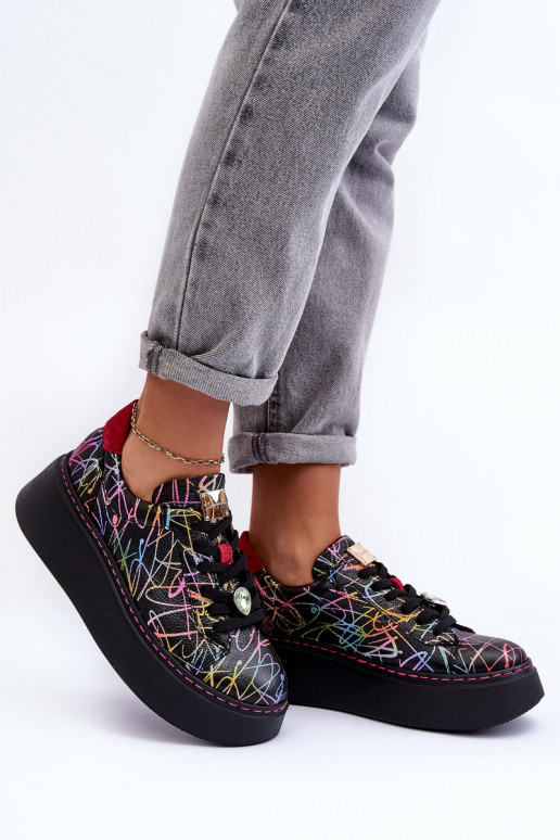 Oda sportiniai bateliai su platforma Tai turiciejka 06191-39 įvairių spalvų