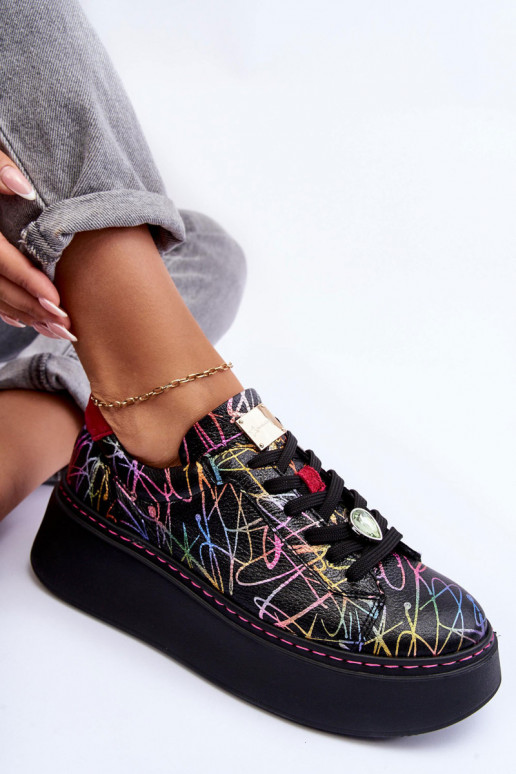 Oda sportiniai bateliai su platforma Tai turiciejka 06191-39 įvairių spalvų