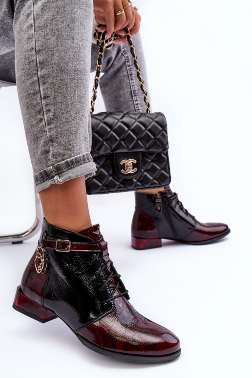 Moteriški aulinukai Avalynė Tai turiciejka 5743A-23 bordo spalvos Moteriški aulinukai Avalynė Tai turiciejka 5743A-23 bordo spalvos