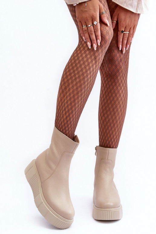 Moteriški aulinukai su platforma smėlio spalvos Lemar Jenefer