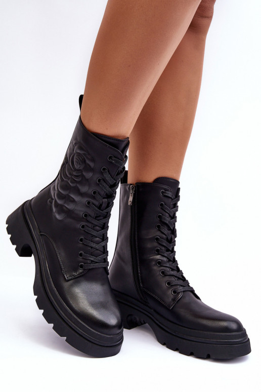 pašiltinti Oda auliniai batai Aulinukai S.Barski MR870-25 juodos spalvos pašiltinti Oda auliniai batai Aulinukai S.Barski MR870-25 juodos spalvos