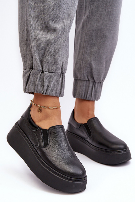 Oda sportiniai bateliai Moteriškas su platforma juodos spalvos Lemar Tai turinish