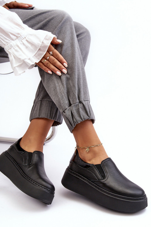 Oda sportiniai bateliai Moteriškas su platforma juodos spalvos Lemar Tai turinish